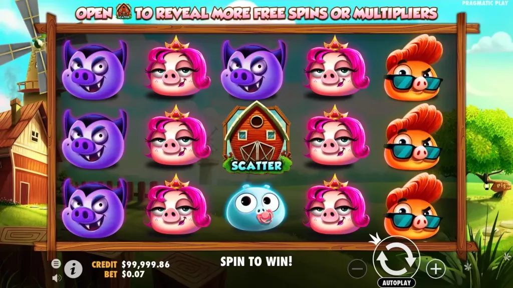 7 Piggies Amatic &mdash; klassieke fruit-reel bij Kakadu