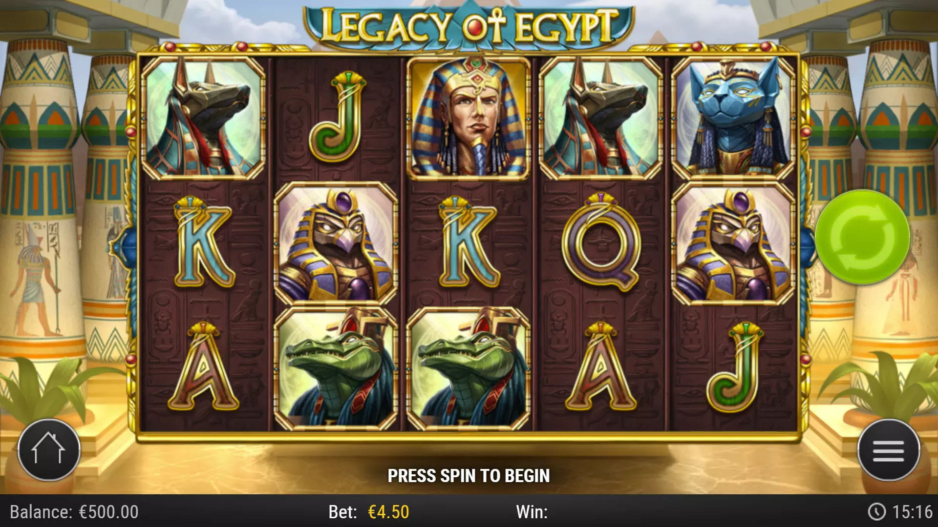 Legacy of Egypt Play'n GO &mdash; 10 godinnen 12 free spins bij Kakadu