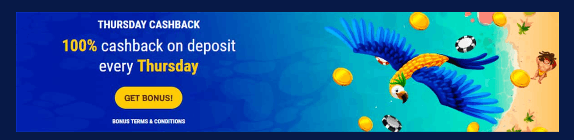 Zondag cashback Kakadu 10%